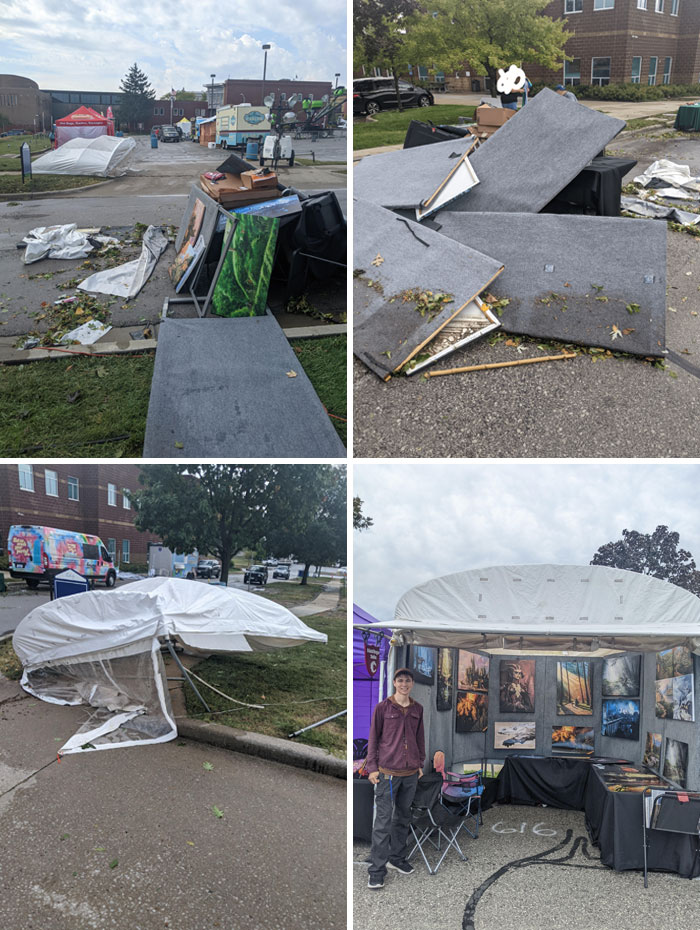 My Art Tent Got Destroyed By A Flood