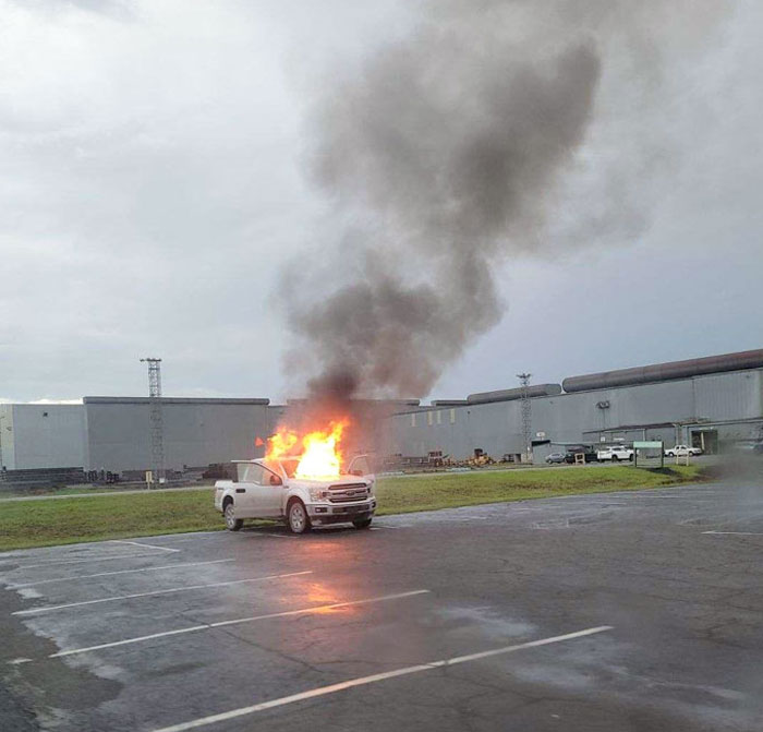 Dad's Coworker's Truck Was Struck By Lightning Last Night