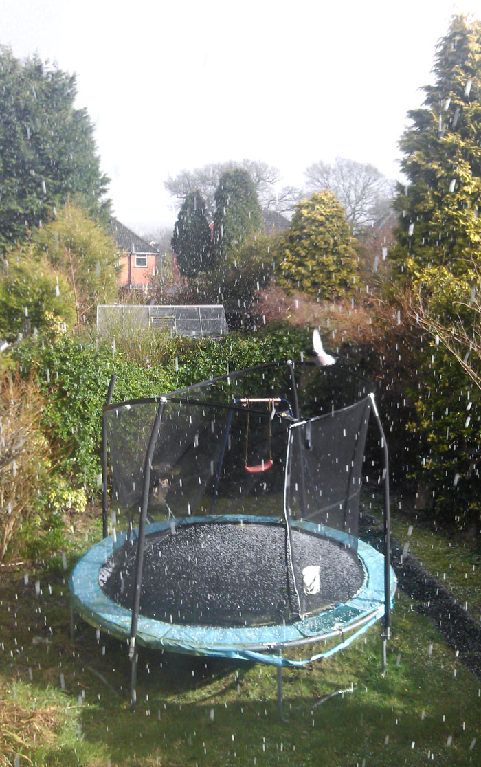 Tiempo en Inglaterra: Granizo, nublado y soleado