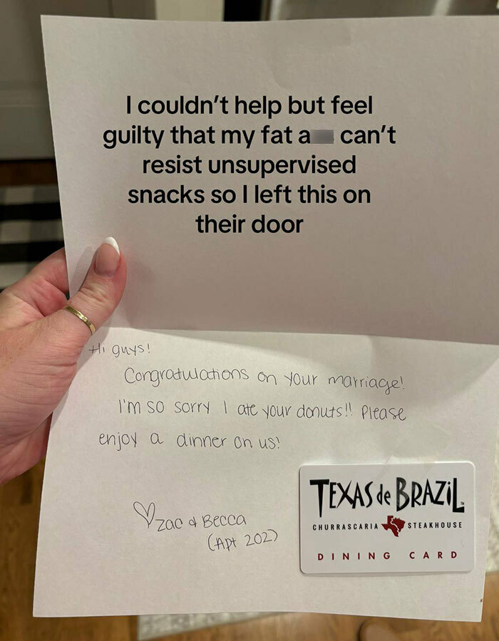 TikToker Mistakenly Eats Neighbor's DoorDash Order, Wins Hearts With Sweet Gesture