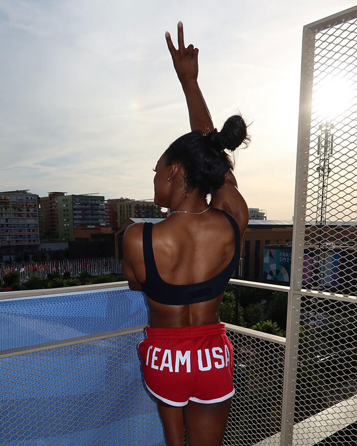 Simone Biles And Jordan Chiles Celebrate Olympic Success In Cheeky “Team USA” Booty Shorts