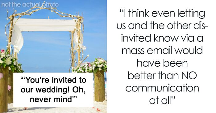 Couple Cancels Their Destination Wedding To Get Married Earlier, “Forget” To Inform The Guests