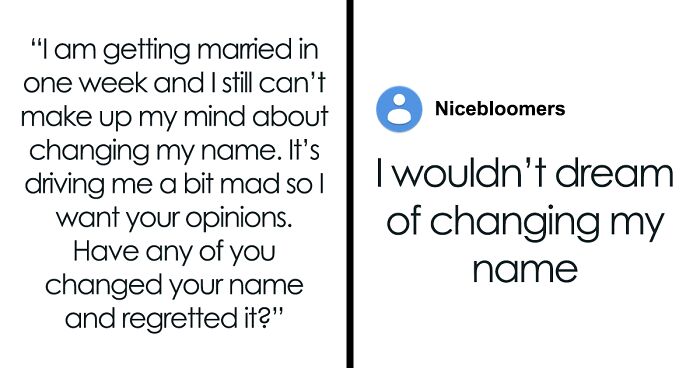 Woman Seeks Advice On Whether She Should Change Her Maiden Name, And The Internet Is Very Divided