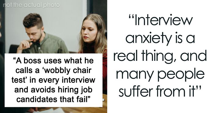 Job Seekers Share Their Thoughts On The Unusual “Wobbly Chair” Interview Test