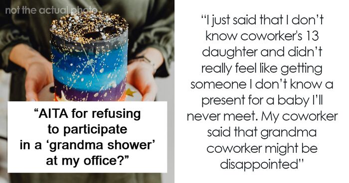 Office Baker Declines To Bake For Coworker’s “Grandma Shower,” Questions Her Decision