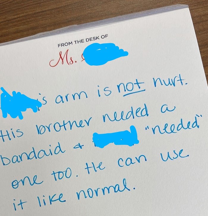 My Wife Had To Write A Not-Sick Note For School