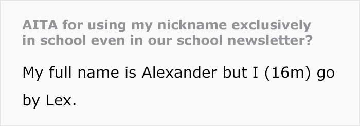 Mom Gets Offended That Son Uses His Nickname Instead Of His Actual Name At School, Calls His Teacher 