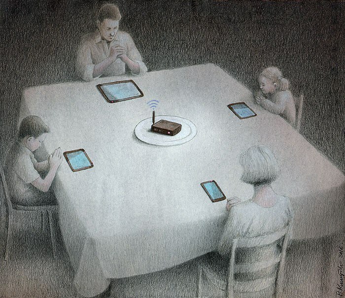 Disconnected In A Digital World: Paweł Kuczyński’s Satirical Lens On Internet Dependency (41 Pics)