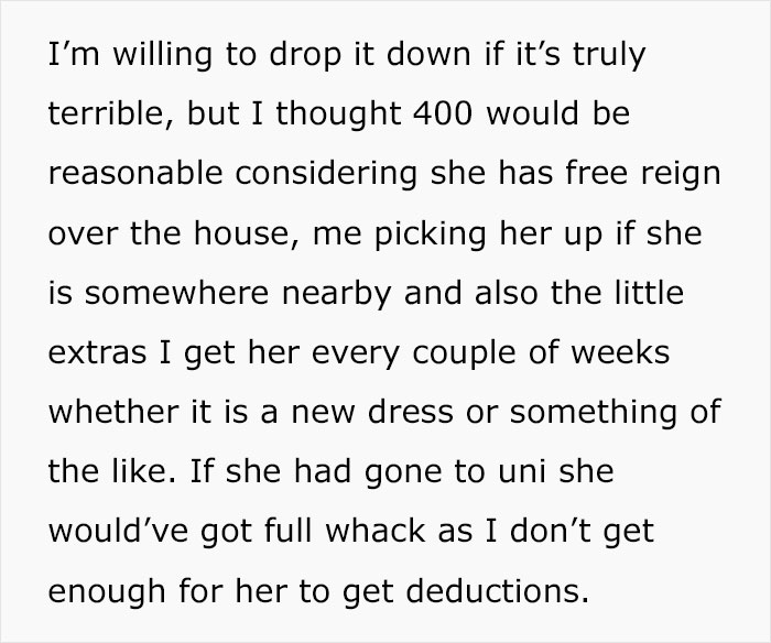 Daughter Turns 18 And Mom No Longer Gets Child Benefits, Decides To Charge Rent Over $500