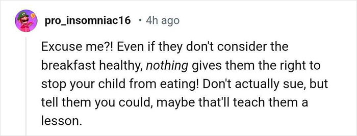 Mom Fumes Over Son’s Teacher Leaving Him Hungry Because His Breakfast Was “Too Unhealthy”