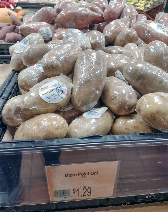 My Local Grocery Chain Sells Individually Shrink-Wrapped Potatoes At $1.29 A Piece