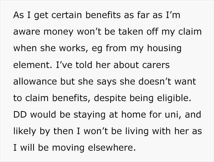 Daughter Turns 18 And Mom No Longer Gets Child Benefits, Decides To Charge Rent Over $500