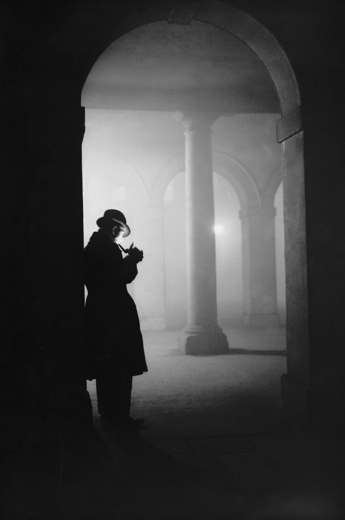 Man In Fog, London - 1935 Photo By Arthur Tanner