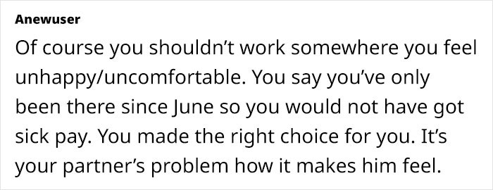 Woman Quits After Being Chewed Out By Coworkers, Partner Who Still Works There Says It Was A Mistake