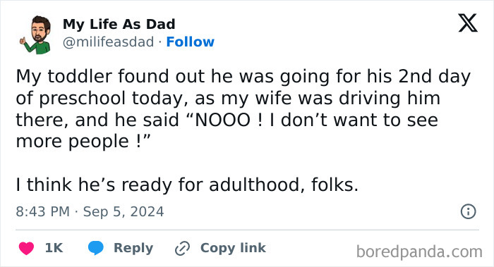 Funny Parenting Tweets September