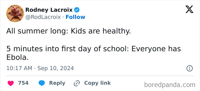 Funny Parenting Tweets September 2024