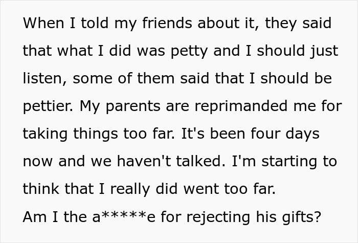 Stay-At-Home-Wife Stops Using Husband’s Gifts After His Remark About Her Wasting His Paycheck