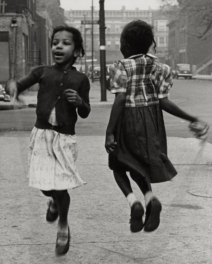 Girls Playing Jump Rope, Chicago, 1950 - By Marvin E. Newman