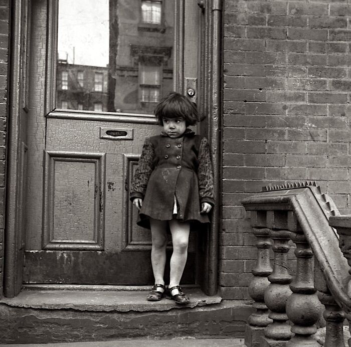 Girl On A Stoop, New York City, Ca. 1946 - By Sonia Handelman Meyer