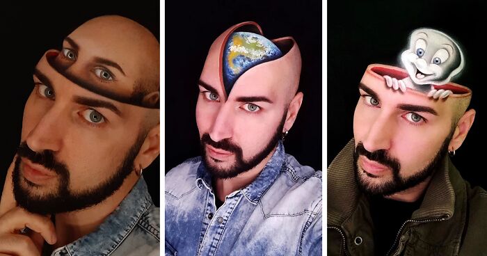 3D Face Art Creations By Luca Luce (25 Pics)