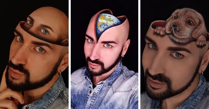 Meet Luca Luce, The Makeup Artist Creating Unreal Optical Illusions