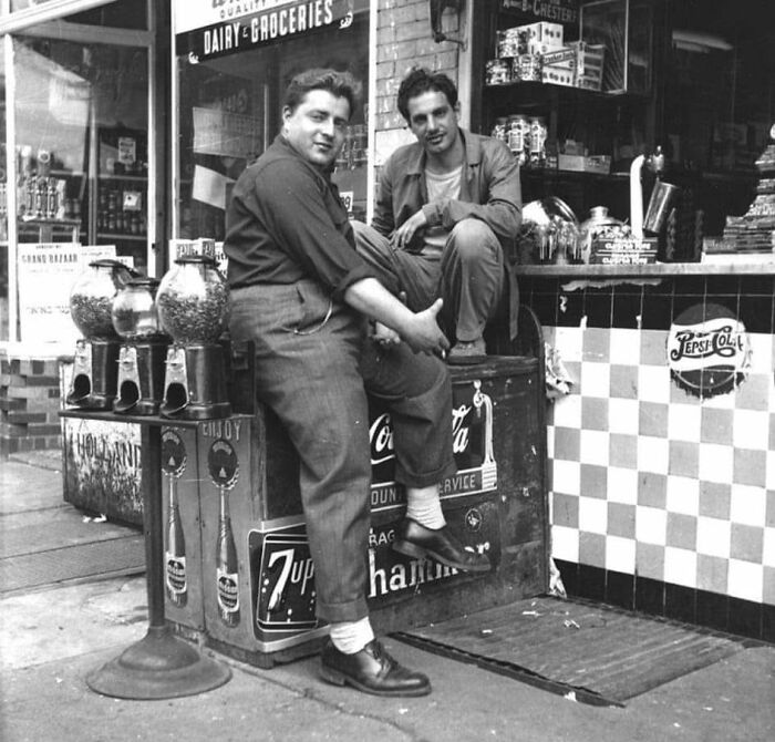 Just Two Guys Shooting The Breeze In New York, 1950s