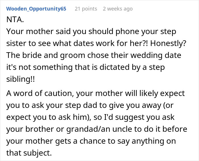 “How I Could Say That”: Mom Wants Son To Change His Wedding Date, Gets A Reality Check