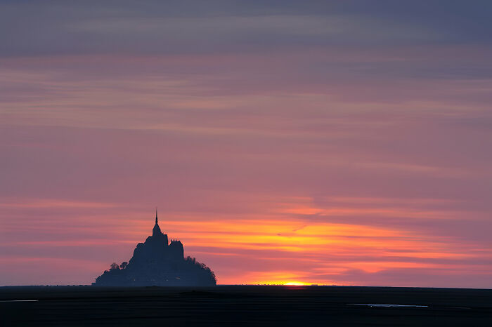 Mont-Saint-Michel During Sunset