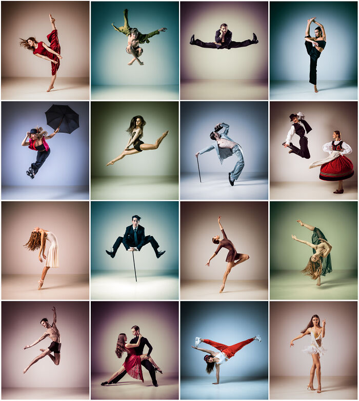 Dance photography showcasing dynamic poses and elegant movements, capturing the essence of future photography trends.