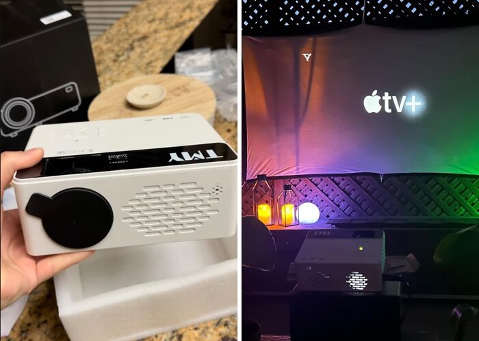 Small But Mighty, This Mini Projector Is Taking Binge-Watching To The Next Level