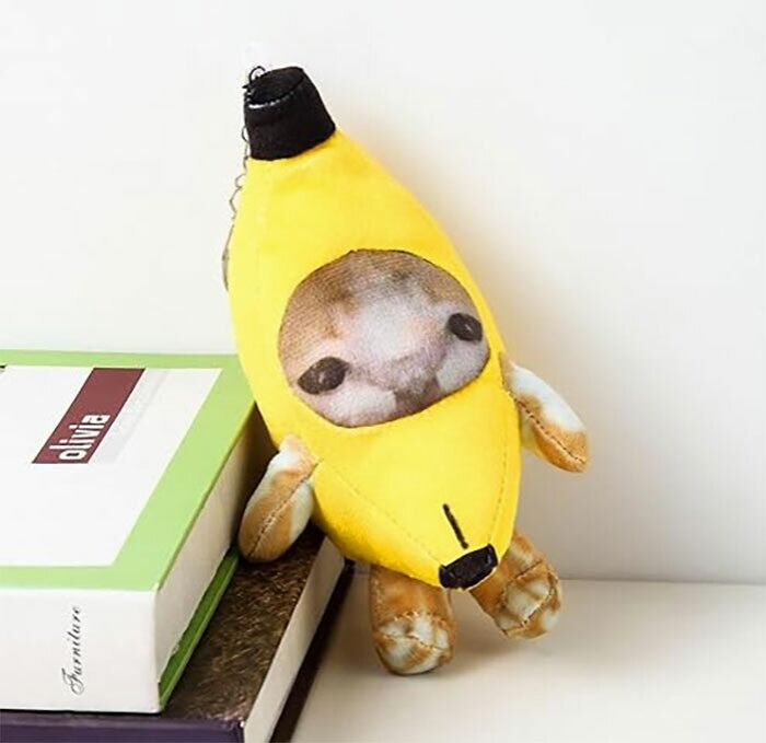 This Crying Banana Cat Plush Is The Perfect Cuddle Buddy For When Life Gives You Lemons