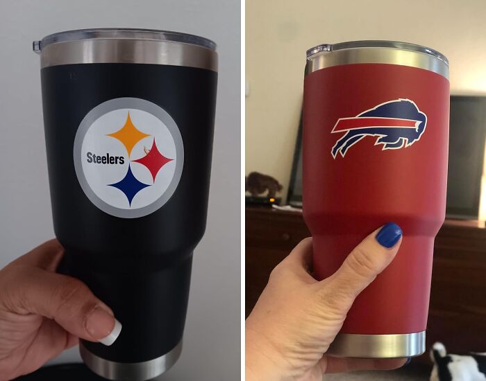 This Nfl Travel Mug Tumbler Is The Perfect Way To Show Your Team Pride, Whether You're At The Stadium, On The Road, Or Just Chilling On The Couch