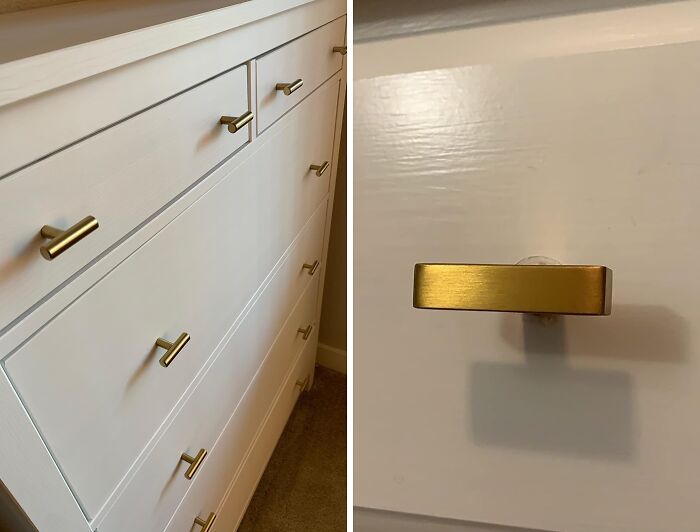 Make Your Cabinets Shine! Quick Update With Elegant Gold Cabinet Knobs