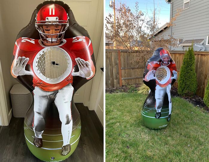 Think You've Got The Arm Of A Pro Quarterback? Put Your Skills To The Test With This Hilarious Inflataman Football Challenge