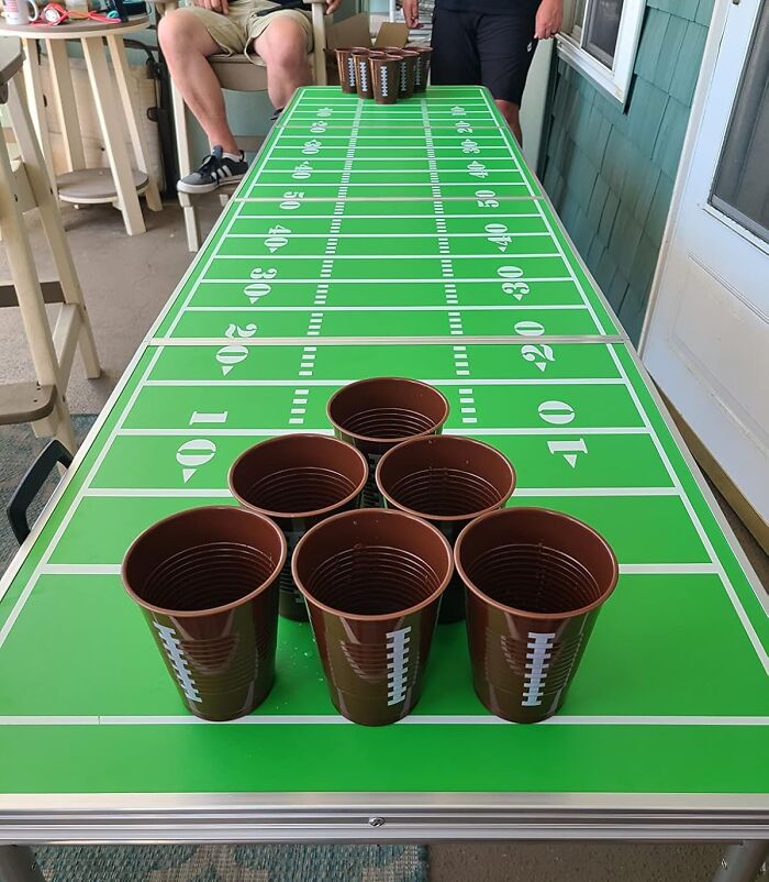 This 8 Foot Portable Beer Pong Table Is The MVP Of Any Tailgate Party, Turning Your Parking Lot Into The Ultimate Pre-Game Celebration