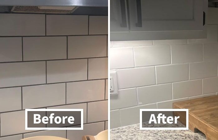 Who Needs A Full Bathroom Reno When You Can Give Your Grout A Makeover In Minutes With This Waterproof Grout Paint?