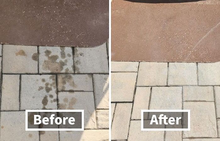 Don't Let Oil Stains Ruin Your Curb Appeal. This Concrete Oil Stain Remover Will Have Your Driveway Looking Like New In A Flash