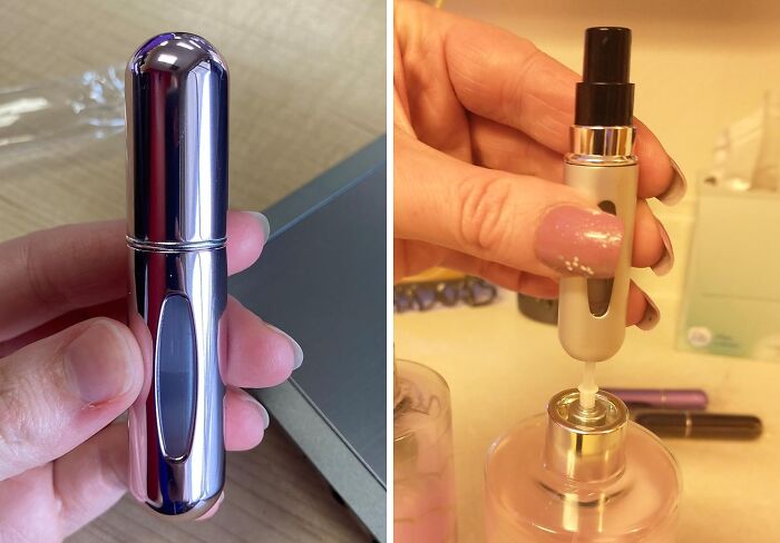 Who Needs A Signature Scent When You Can Have A Whole Fragrance Wardrobe? This Portable Mini Refillable Perfume Atomizer Lets You Switch Up Your Perfume Game On A Whim