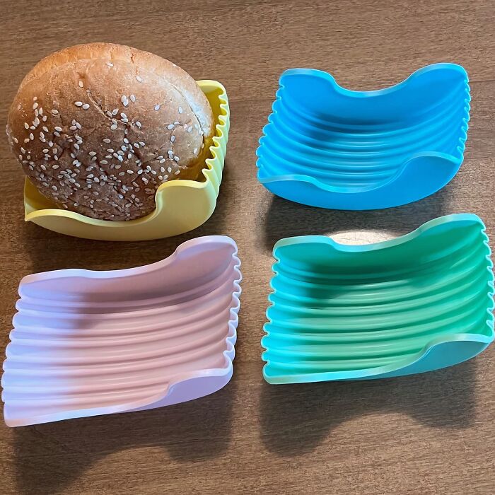 Enjoy Every Bite With No Mess With These Washable Burger Holders For Tidy, Hassle-Free Eating