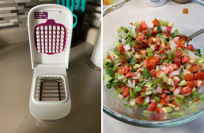 Ditch The Tears And The Uneven Chopping! This Vegetable And Onion Chopper Will Have Your Onions Diced Like A Pro