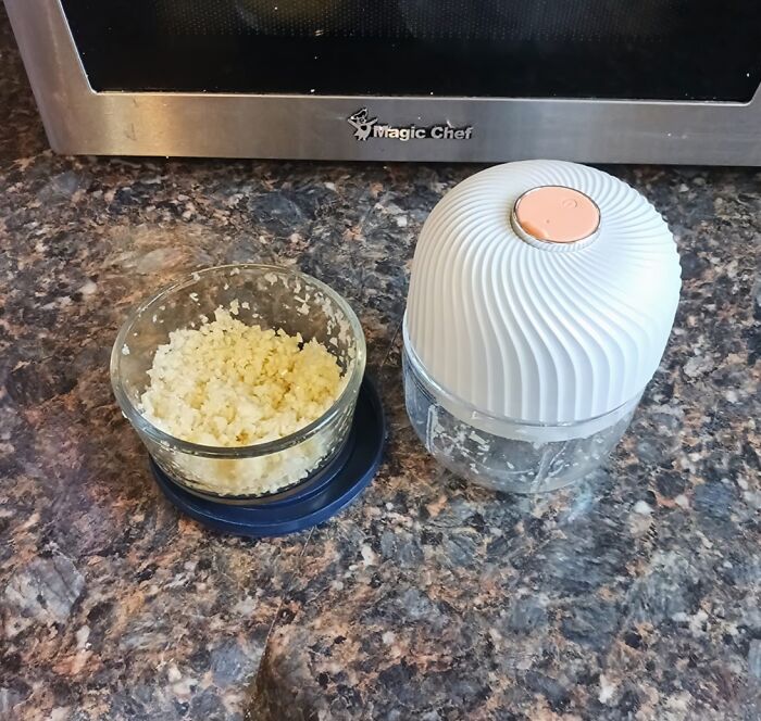 Chop, Dice, And Blend Like A Pro With This Handy Garlic Chopper!