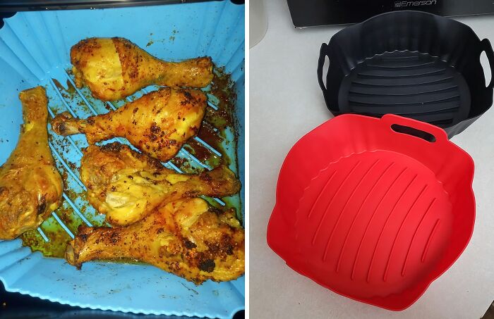 Messy Air Fryer Cleanups Are A Thing Of The Past! These Air Fryer Silicone Liners Are The Kitchen Sidekicks You'll Never Want To Cook Without