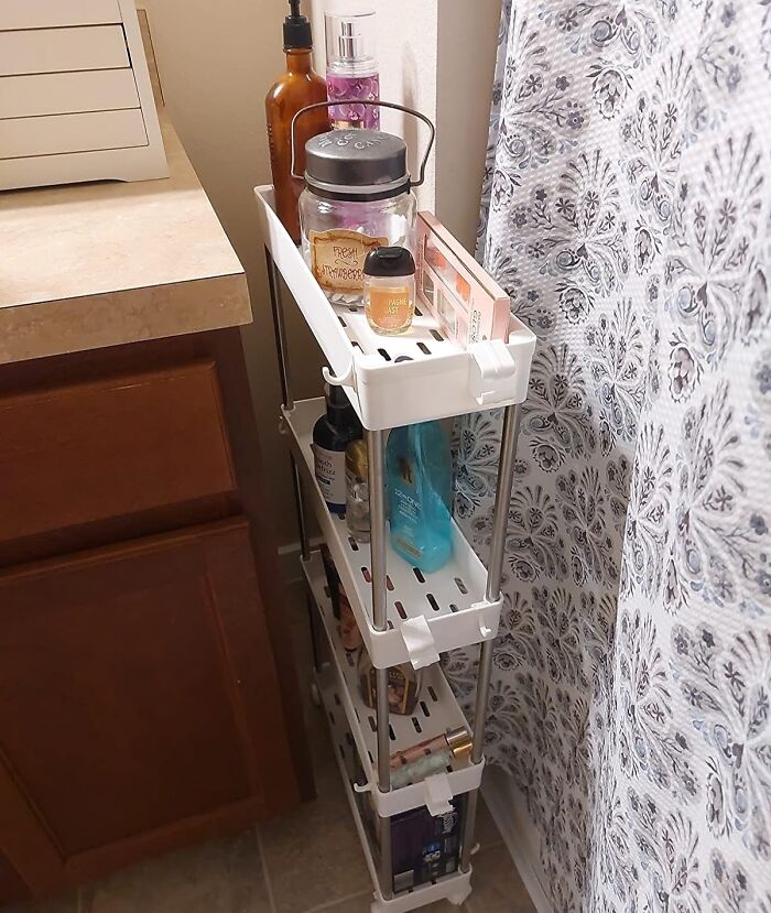 Say Goodbye To Cluttered Countertops And Overflowing Drawers! This Rolling Storage Cart Is Here To Bring Order To The Chaos