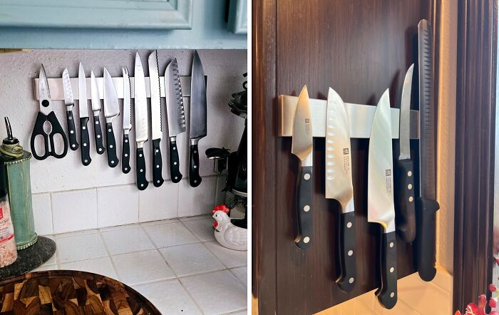 The Magnetic Knife Bar That’s Too Cool For The Cutting Board – Organize With Style!