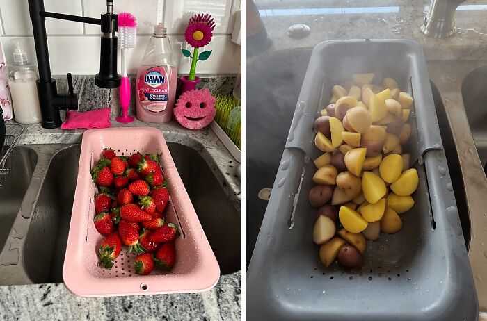 Sink Smarter, Not Harder: This Over-The-Sink Strainer Basket Is Your New Kitchen Superhero!