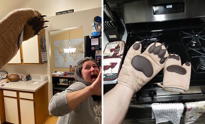  Fred's Bear Hands Oven Mitts, Taking Your Baking Game To A Beastly Level