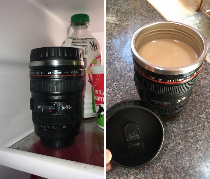 Snap And Sip With A Camera Lens Coffee Mug - Cool Stuff For Photo Lovers