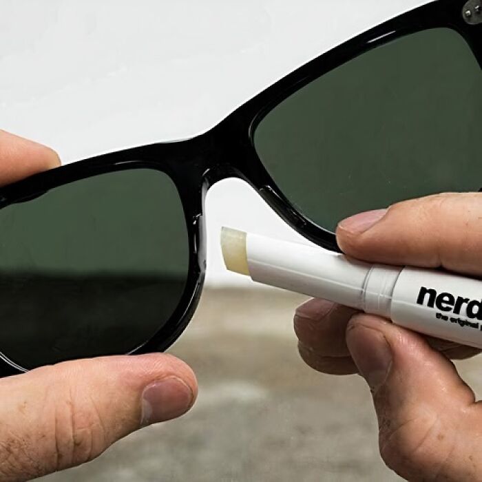 If You're Tired Of Constantly Pushing Your Glasses Up Your Nose, Nerdwax Will Be Your New BFF