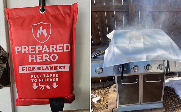 This Prepared Hero Emergency Fire Blanket Isn't Just A Safety Essential, It's An Effective Way To Say, "I'm Ready For Anything, Even A Spontaneous Barbecue Gone Wrong.