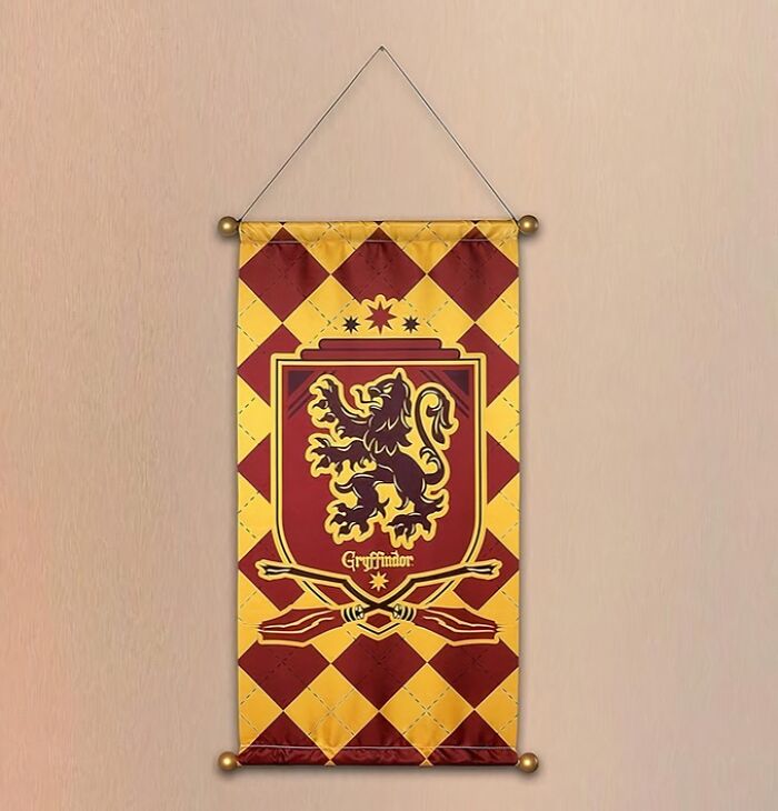 Show Your Hogwarts Pride Loud And Proud With This Gryffindor House Banner - It's The Perfect Way To Turn Your Room Into A Cozy Corner Of The Gryffindor Common Room!